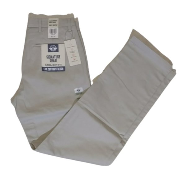Dockers Other - Dockers Signature Khaki Lux Cotton Stretch Men's Straight Fit Flat Front Pants